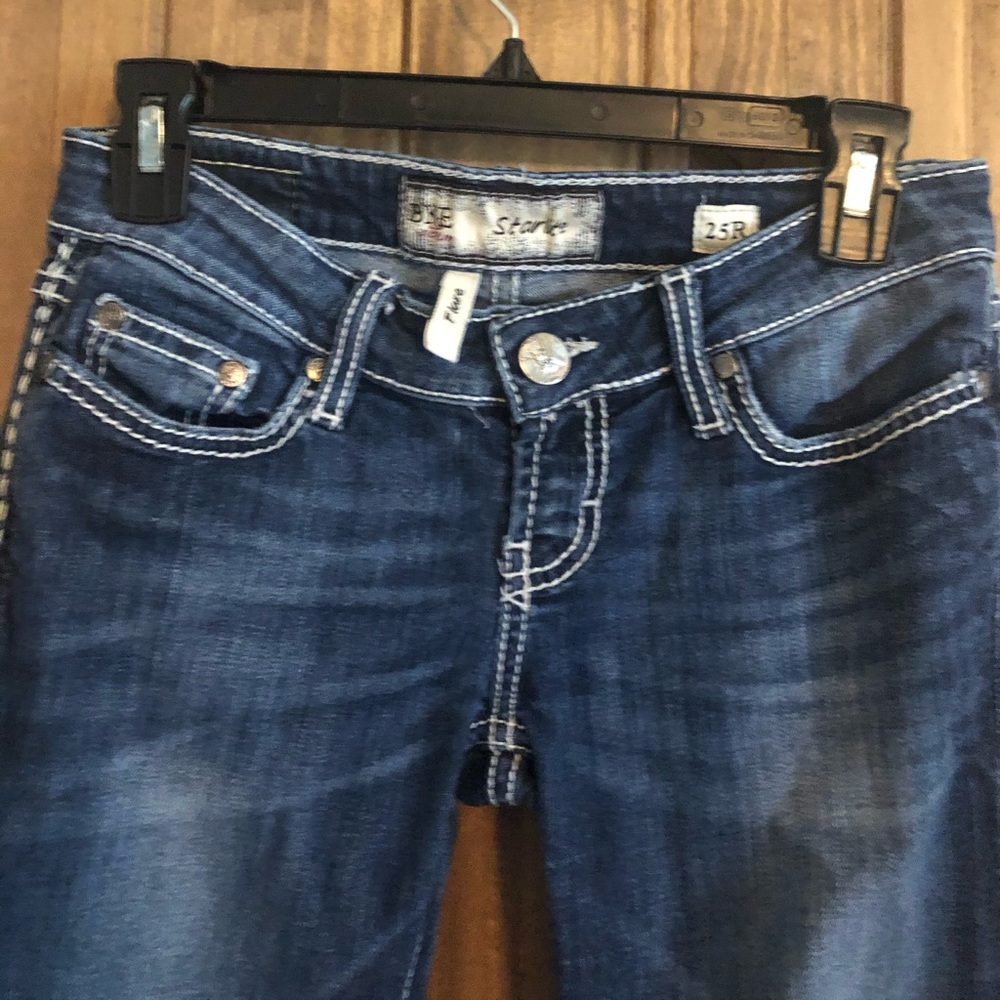 Buckle BKE Sabrina Flare Low Rise Thick Stitch